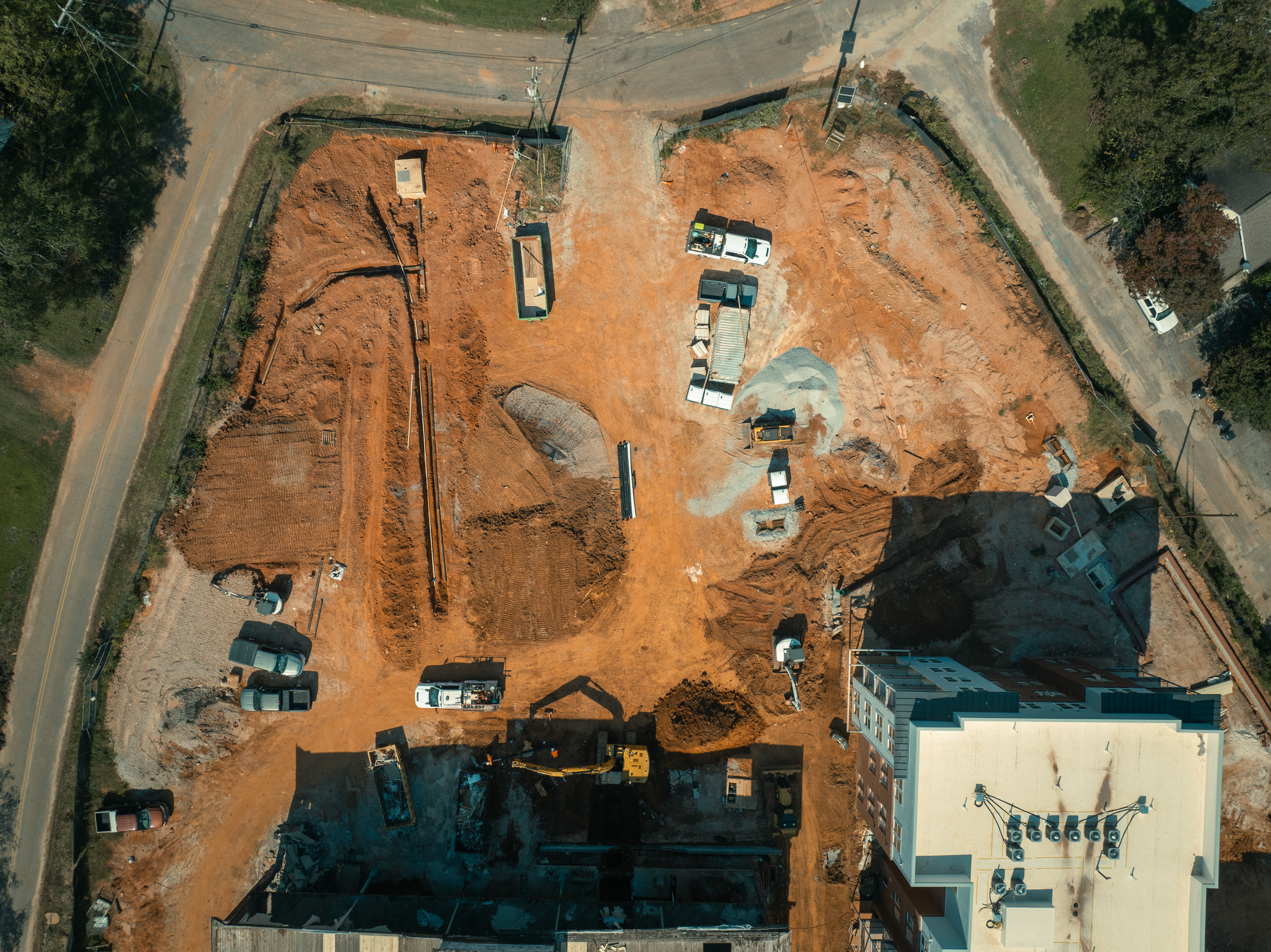 Gordon Street Lofts grading
